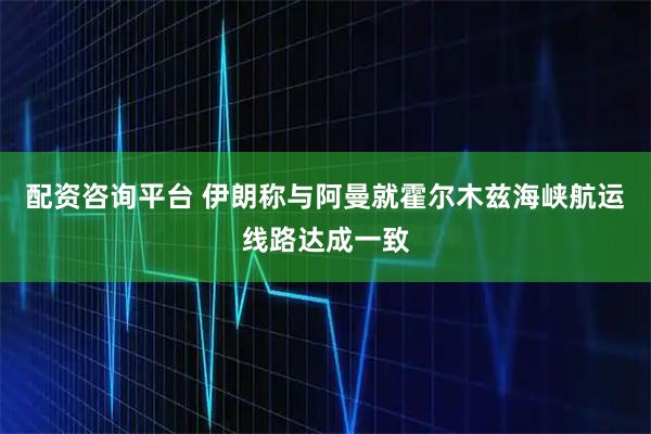 配资咨询平台 伊朗称与阿曼就霍尔木兹海峡航运线路达成一致
